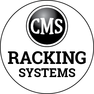 CMS Racking Systems logo in circle